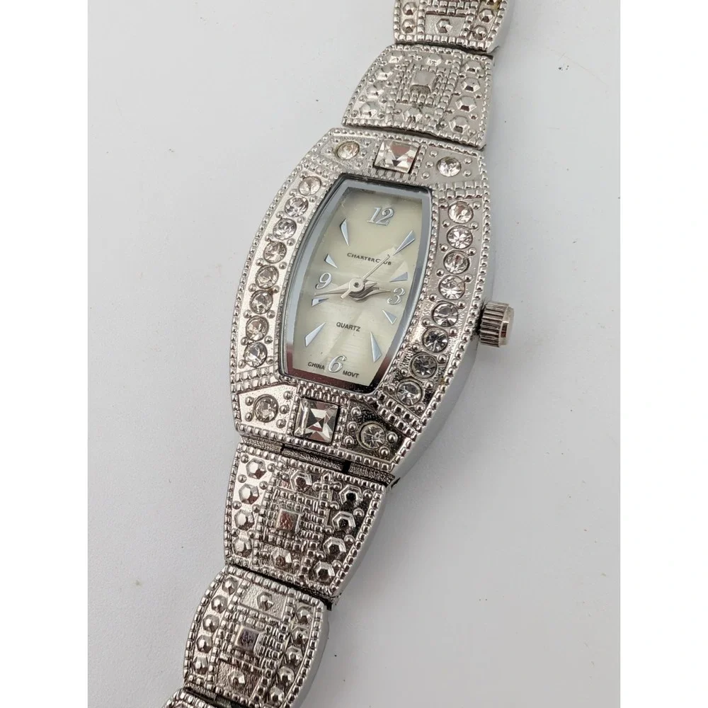 Charter Club Women's Watch 19mm Case Silver Rhinestone 7